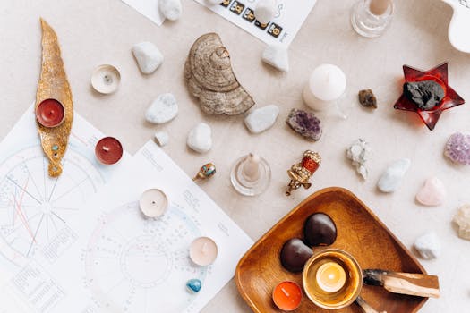 Create a personalized divination system using meaningful objects