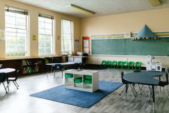 Setting up a children's play corner full of color and creativity